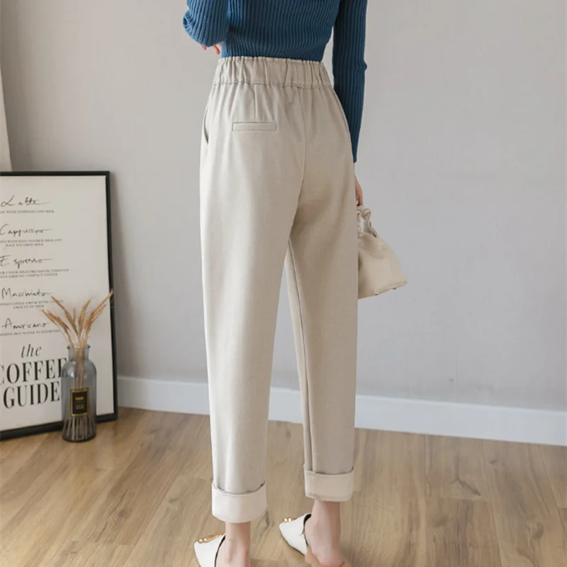 REALEFT осенние ботинки из органической кожи Стиль Для женщин шерстяные толстые