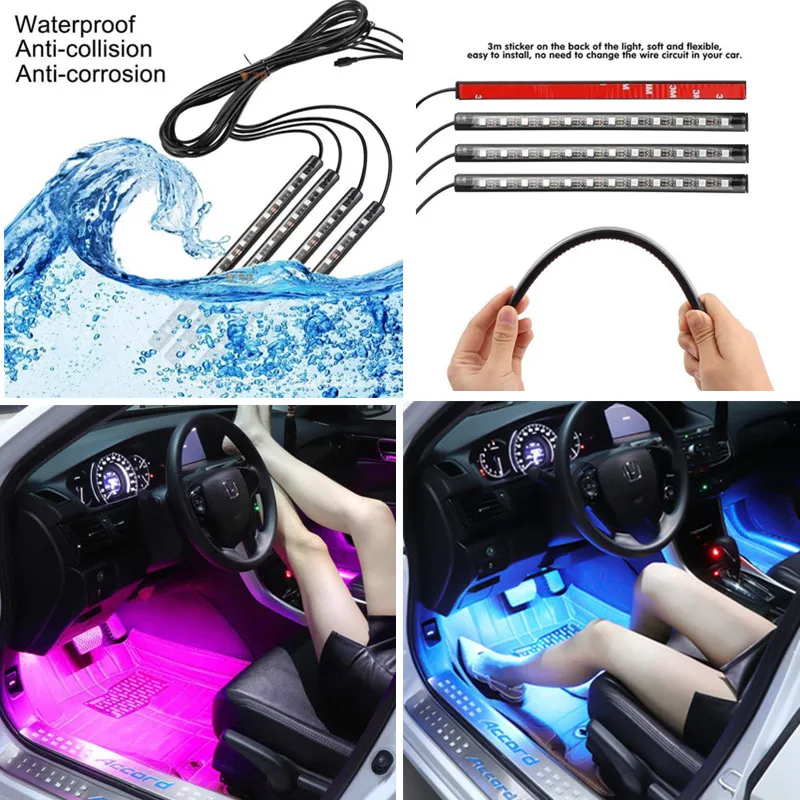 4 шт. Светодиодные ленты RGB пульт дистанционного управления Управление