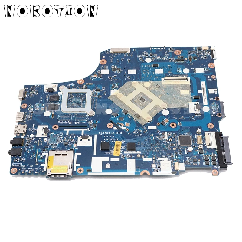 NOKOTION материнская плата для ноутбука acer aspire 7750 7750G основная плата P7YE0 LA-6911P mbbbvv02001 HM65 DDR3 HD6630 GPU