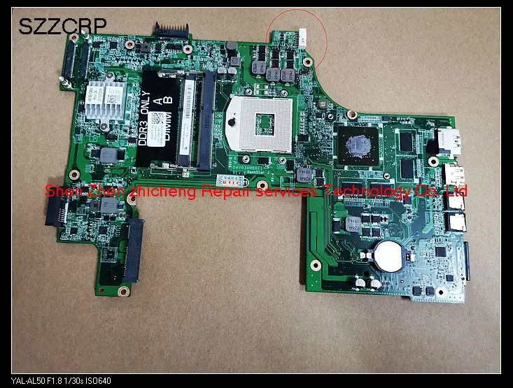 Для DELL inspiron 17R N7110 Материнская плата ноутбука DAV03AMB8E0 HM67 DDR3 37F3F 037F3F N12P-GE-A1 дискретная
