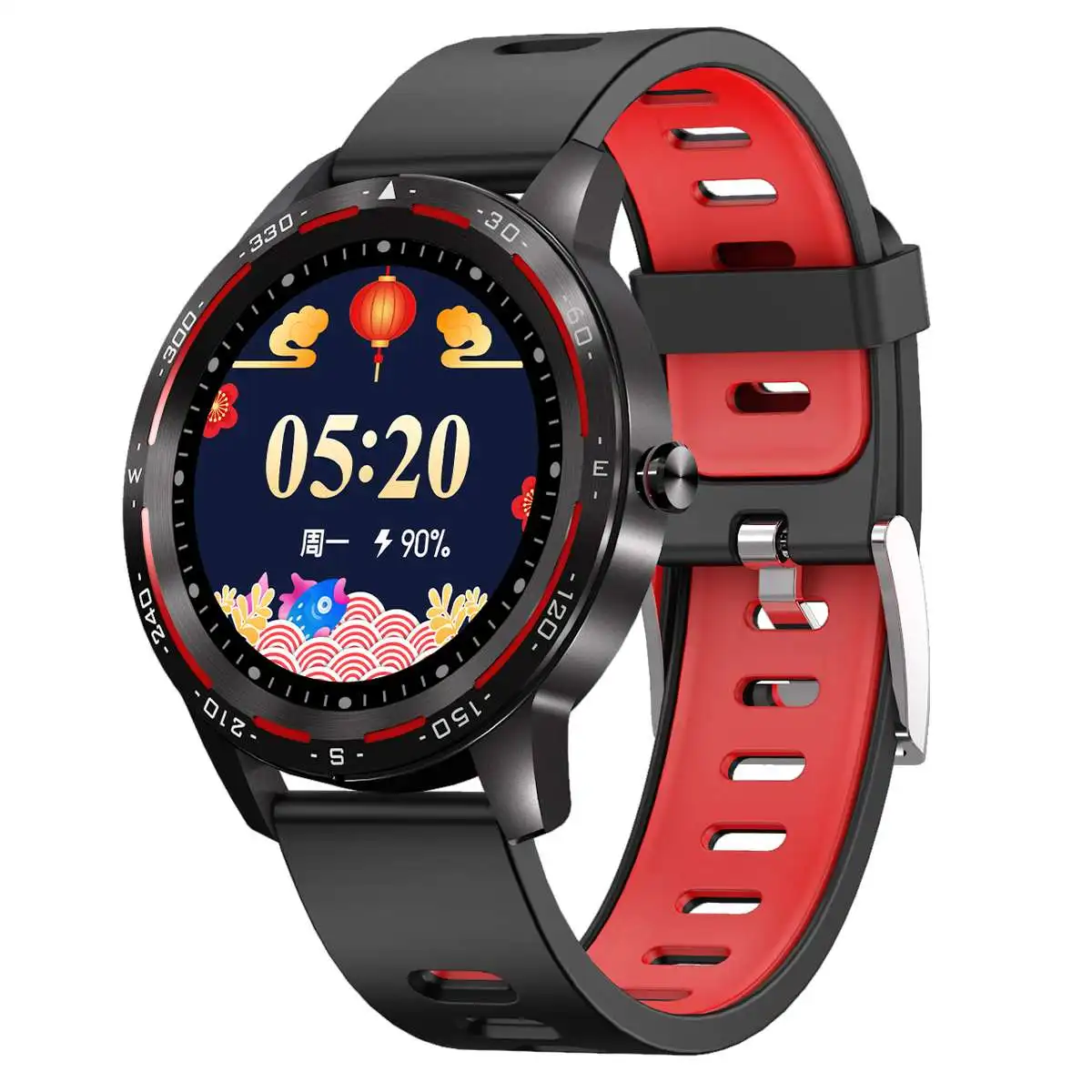 

Bakeey H86 Smartwatch Full Touch Screen bluetooth Wristband Heart Rate Blood Pressure Oxygen Monitor Smart Watch bluetooth Call