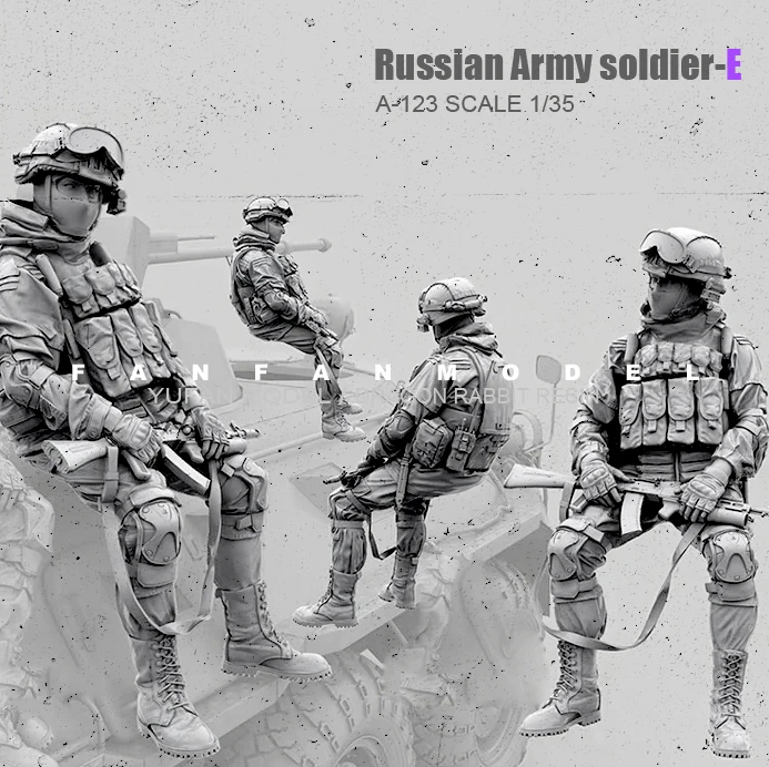 1/35(50 мм) статуэтка в виде Наборы российские современные спецназ Солдат
