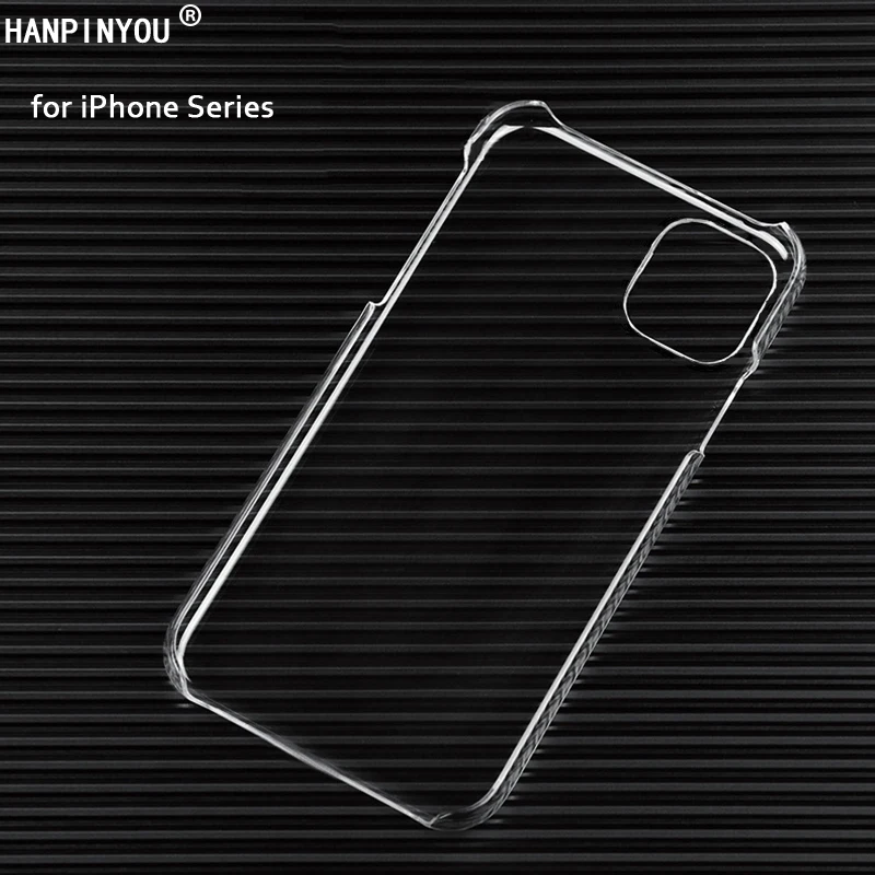 Тонкий прозрачный жесткий пластиковый чехол для iPhone 12 11 Pro XS Max Mini XR X 8 7 6 6S Plus 5 SE2