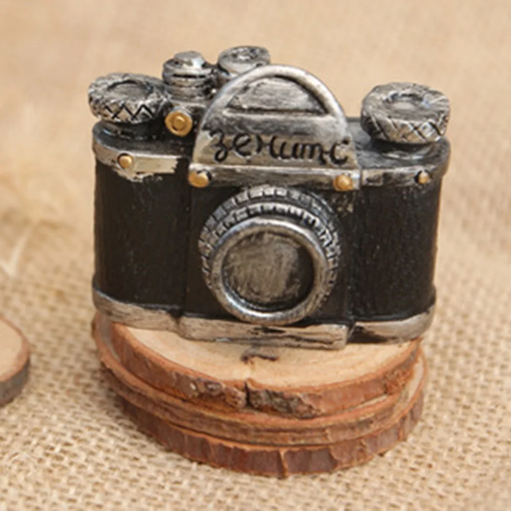 Антикварная полимерная машинка камера статуэтка пианино скульптура украшение