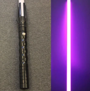 black-purple ZJW YDD светильник саблей с когтями игрушки 100 см 6 цветов светильник саблей металлический меч RGB лазер джедай ситх люк светильник саблей металлическая ручка меч - Цвет: black-purple