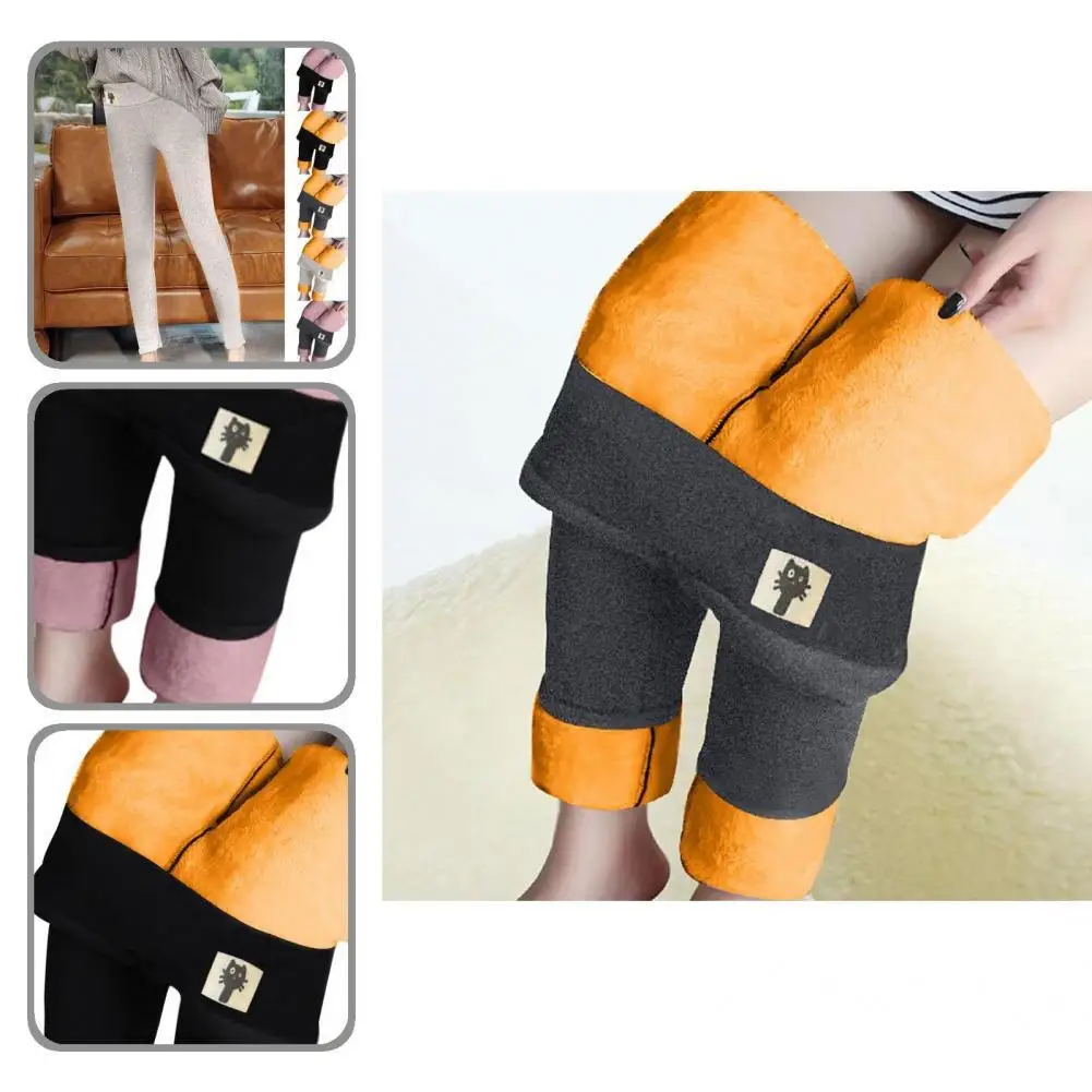 

Casual Stretchy Windproof Thermal Pants Women Trousers Bottoms Plush