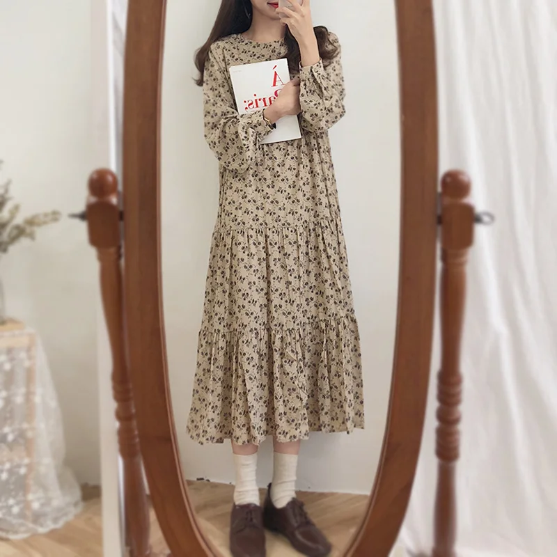 Лидер продаж повседневные платья лидер милое свободное винтажное платье в