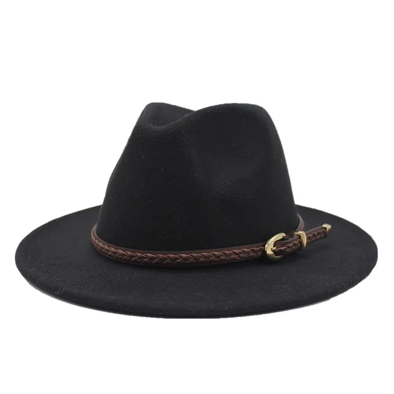 Шляпа фетровая женская зимняя с широкими полями 14 цветов|Мужские фетровые шляпы|