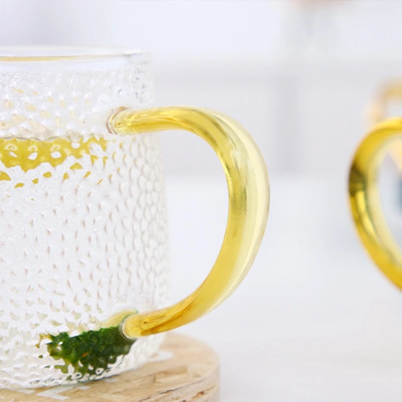 2 чашки термостойкая прозрачная стеклянная чашка чайная с рисунком молотка для