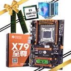 Игровая материнская плата HUANANZHI X79 Deluxe, процессор Intel Xeon E5 2690 2,9 ГГц, 8 ядер, ОЗУ 16 Гб (2 х8 ГБ)