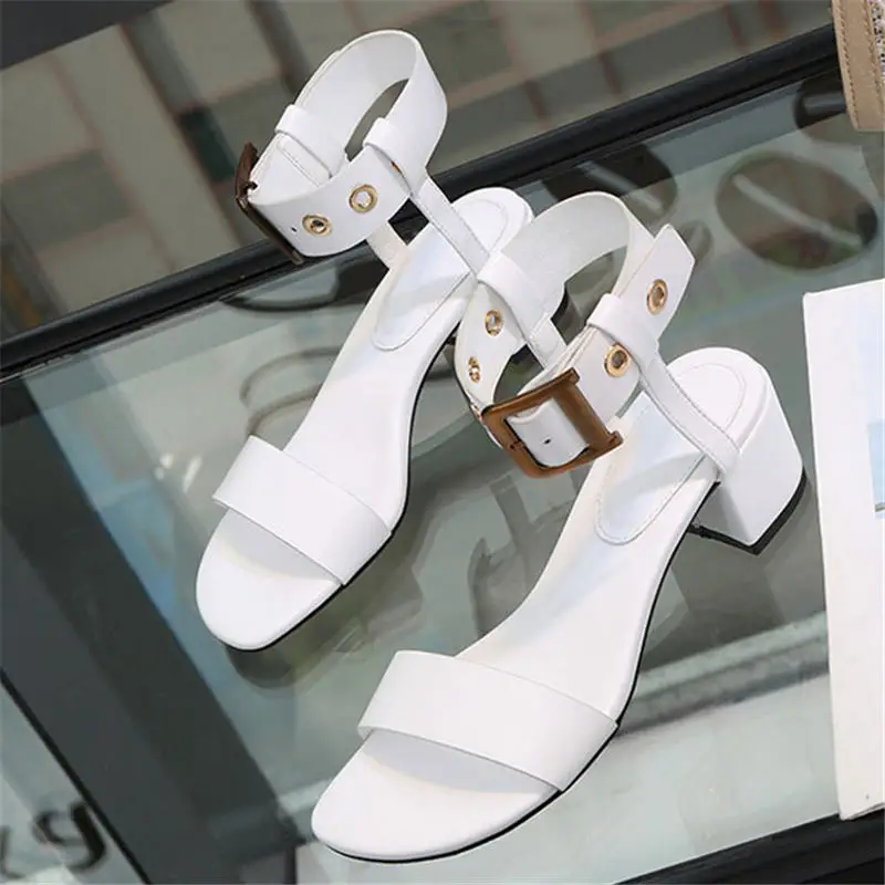 Сандалии женские на квадратном каблуке роскошные брендовые босоножки с ремешком