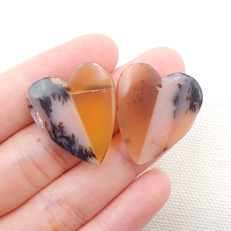 Бусины для сережек с розовым опалом и желтым 24x21x4 мм 5 1 г | Украшения аксессуары