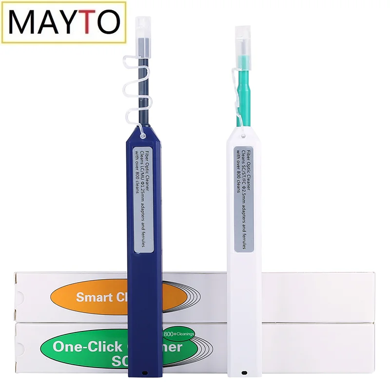 

Free Shipping LC/MU SC/FC/ST Cleaner Tool 1.25mm and 2.5mm Fiber Optic Cleaning Pen Universal Connector 800 Times