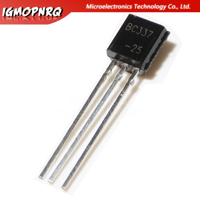 50 шт. аксессуары для биполярных транзисторов BC337 TO 92 BJT NPN 50Vcbo 45 Vceo 800mA 625mW Trans новый