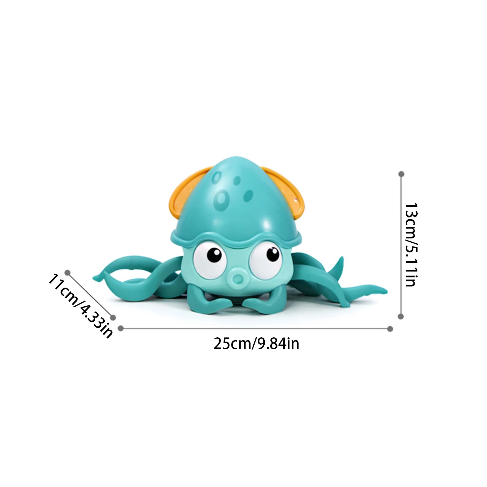 

Kids Baby Floating Octopus Bath Toy Inertial Crawling Clockwork Toys Children Cartoon Bathtub Shower Swimming Toys for 1-3 Year