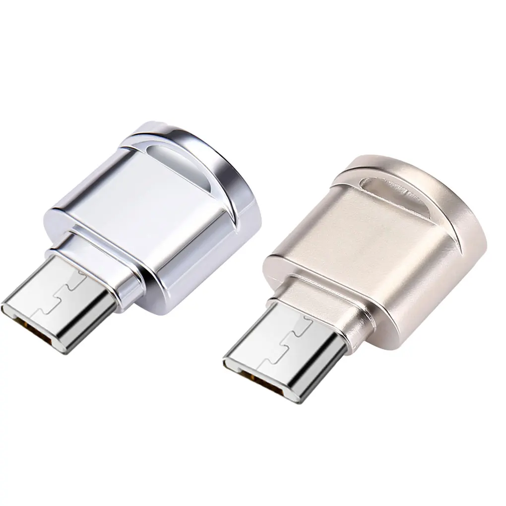 Мини кард ридер из цинкового сплава для ноутбука OTG адаптер Портативный Micro USB