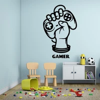 cute gamer home decoration accessories decal creative stickers for game room decoration wallpaper