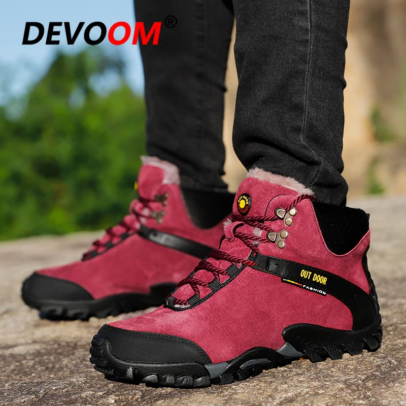 Зимняя мужская походная обувь водонепроницаемые мужские ботинки для