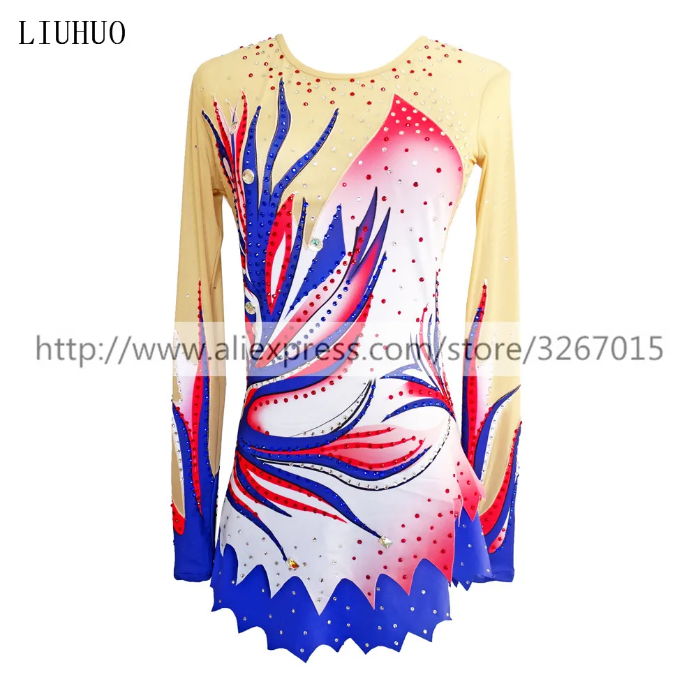 LIUHUO женское трико для художественной гимнастики девочек костюм выступлений
