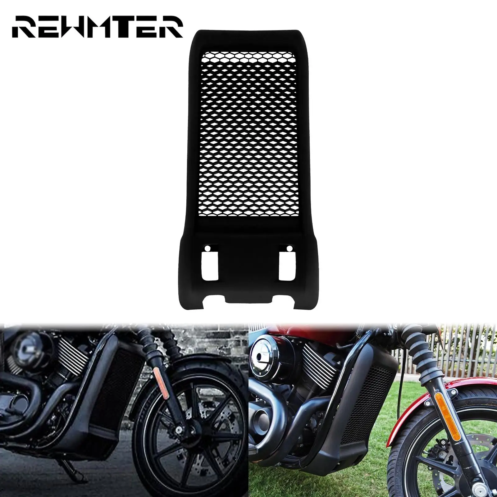 

Motorcycle Radiator Grilles Grill Shield Guard Black ABS Water Cooling Cover Fit For Harley Street 750 XG750 2015-2019 2020