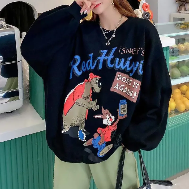 

South Korean women's 2021 new spring and autumn loose women's sweater coat Ins fashionable autumn and winter western-style all-m