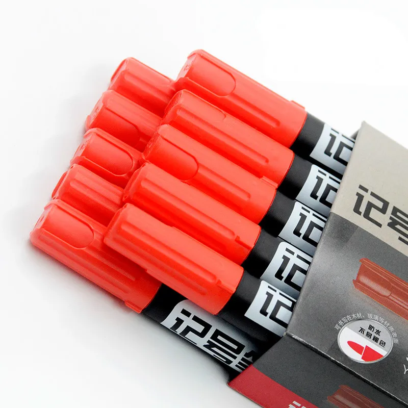 Постоянный маркер Deli большой емкости Черный Масляный линейная ручка с крючком