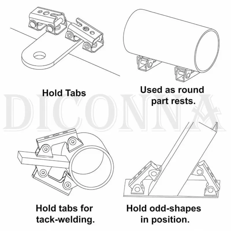 

V Type Magnetic Welding Clamps Holder Suspender Fixture Adjustable V Pads BJ