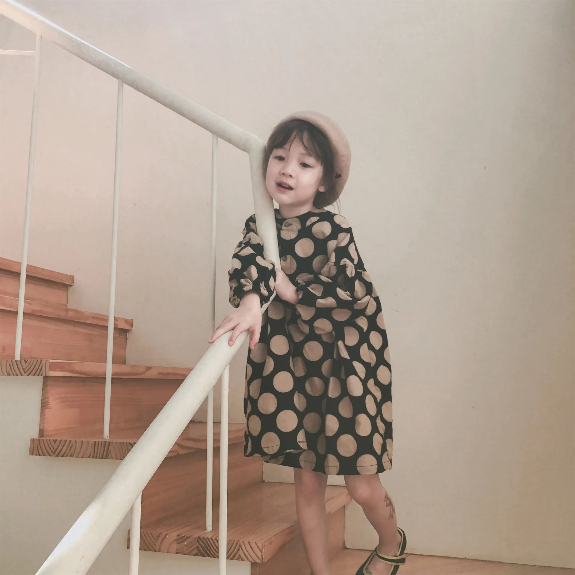 Детская одежда новое платье для девочек волнистое принцессы 19 Осенняя новая