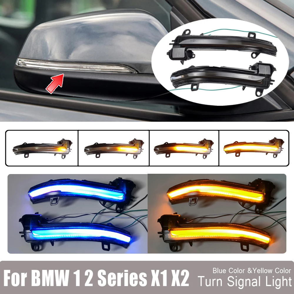 

Dynamic Blinker Turn Signal Light for BMW X2 X1 F48 F49 1/2 serie F45 F46 F52 2016-2018 Side Mirror Indicator LED Flashing Light