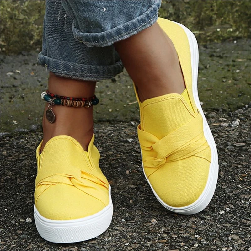 

2021 Spring New Hot Sale Women's Leisure Shoes Outdoor Flat Canvas Shoes Outdoor All-match Comfortable Shallow Mouth Loafers