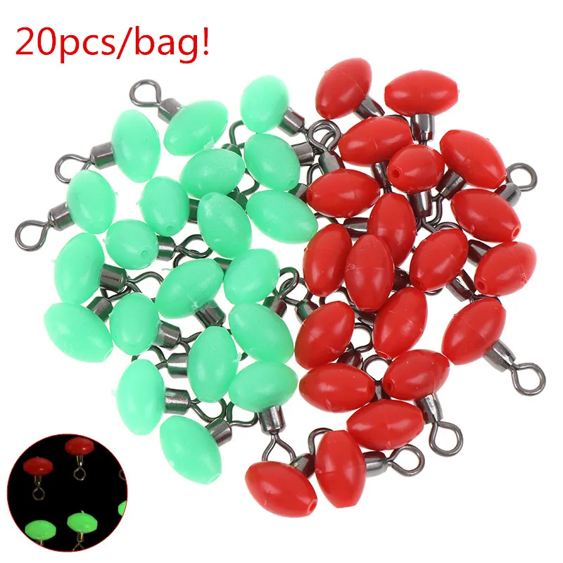 20 шт./пакет крестообразный Вертлюги и шарик Форма шкив слайд Rig разъем светящийся