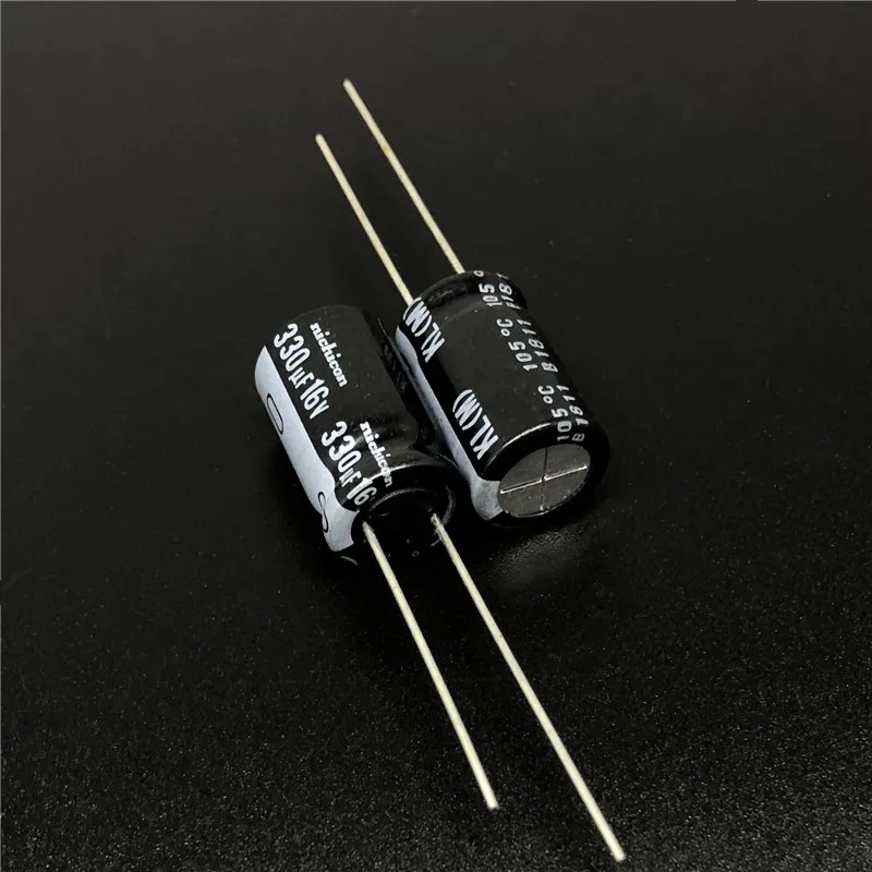 

5pcs/50pcs 330uF 16V NICHICON KL 10x16mm 16V330uF Low Leakage Current Aluminum Electrolytic Capacitor