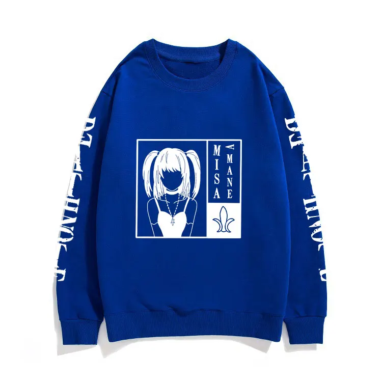 

Harajuku Anime Japan Cute Sweatshirt Misa Amane Cartoon Streetwear Unisex Casual Pullover Death Note Mens Womens Sweatshirts