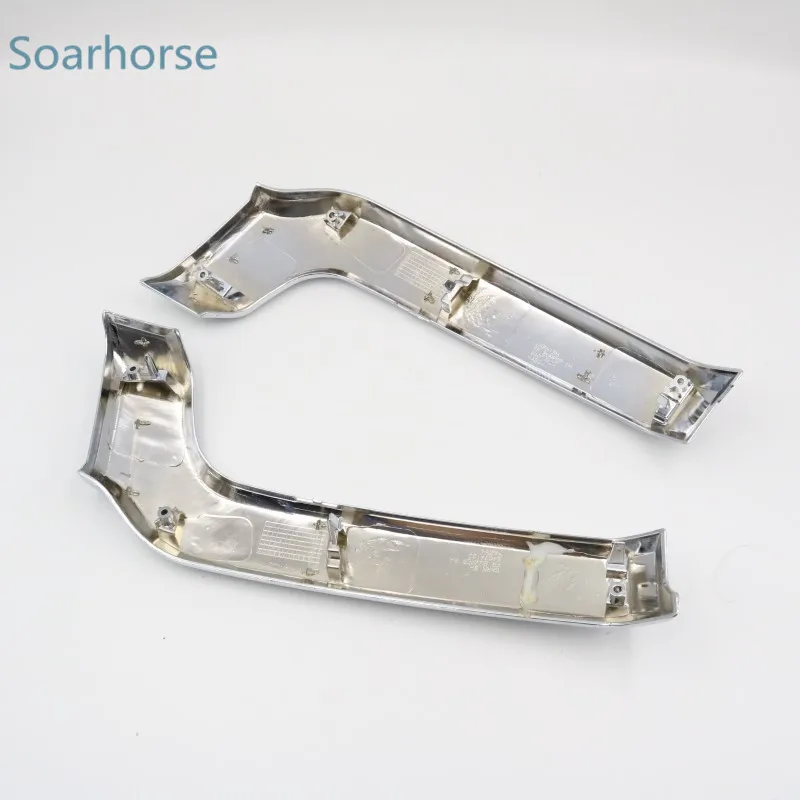 

Seahorse Car Front Bumper Grill Chrome Trim Molding Decorative cover For Mitsubishi Pajero Montero V93 V97 V98 2015 2016 2017