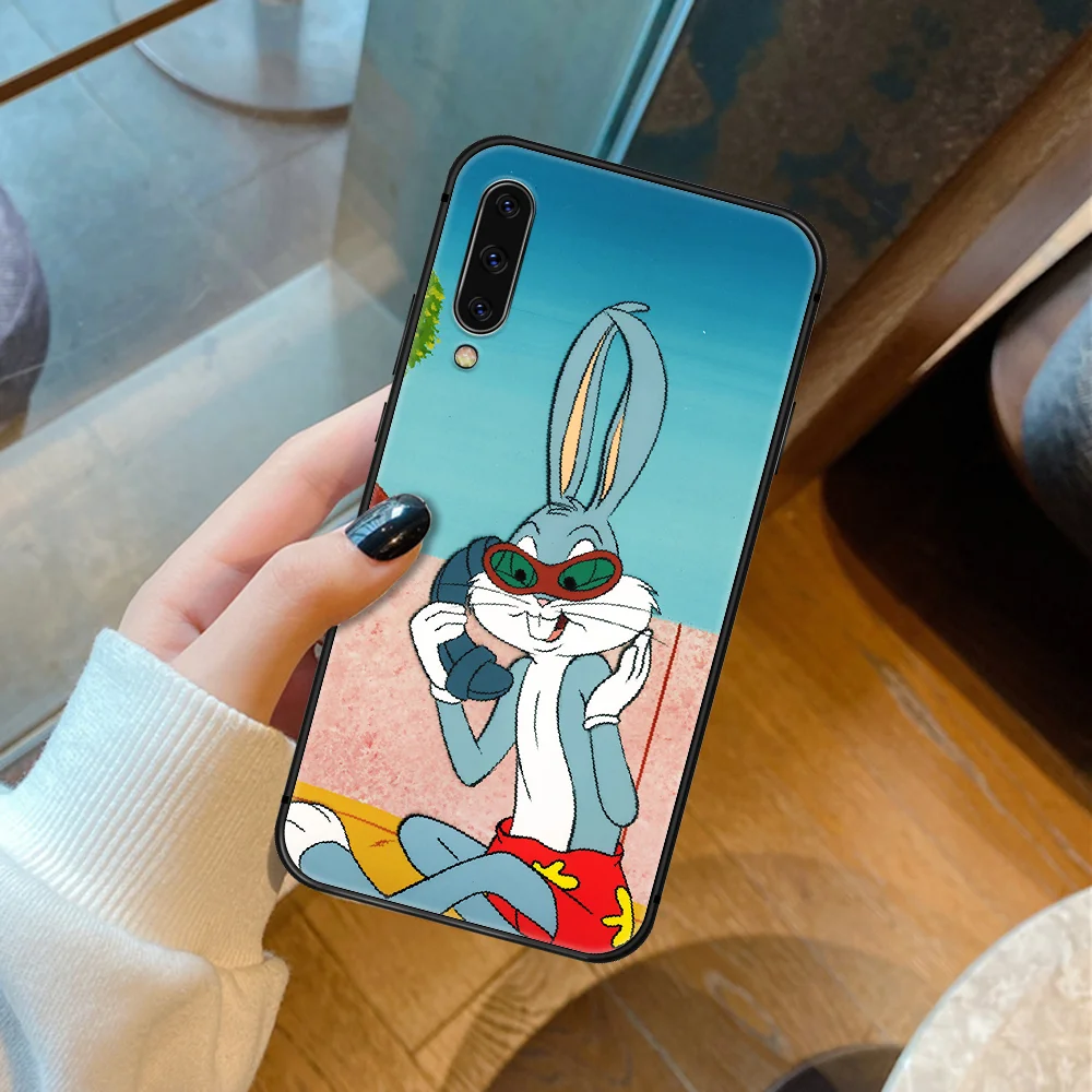 

B-Bugs Cute Cartoon Bunny Phone Case Cover For Samsung Galaxy A7 9 8 10 20 20e 21 S 30 30S 31 41 50 50S 51 70 71 91 black Cell