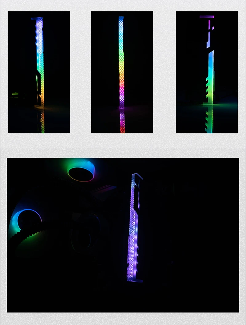 4 шт./лот JONSBO NC-3 светящийся жилет с памятью RGB радиатор 12 в маленький 3 Pin аура светодиодный алюминиевый радиатор Настольный теплоотвод ОЗУ