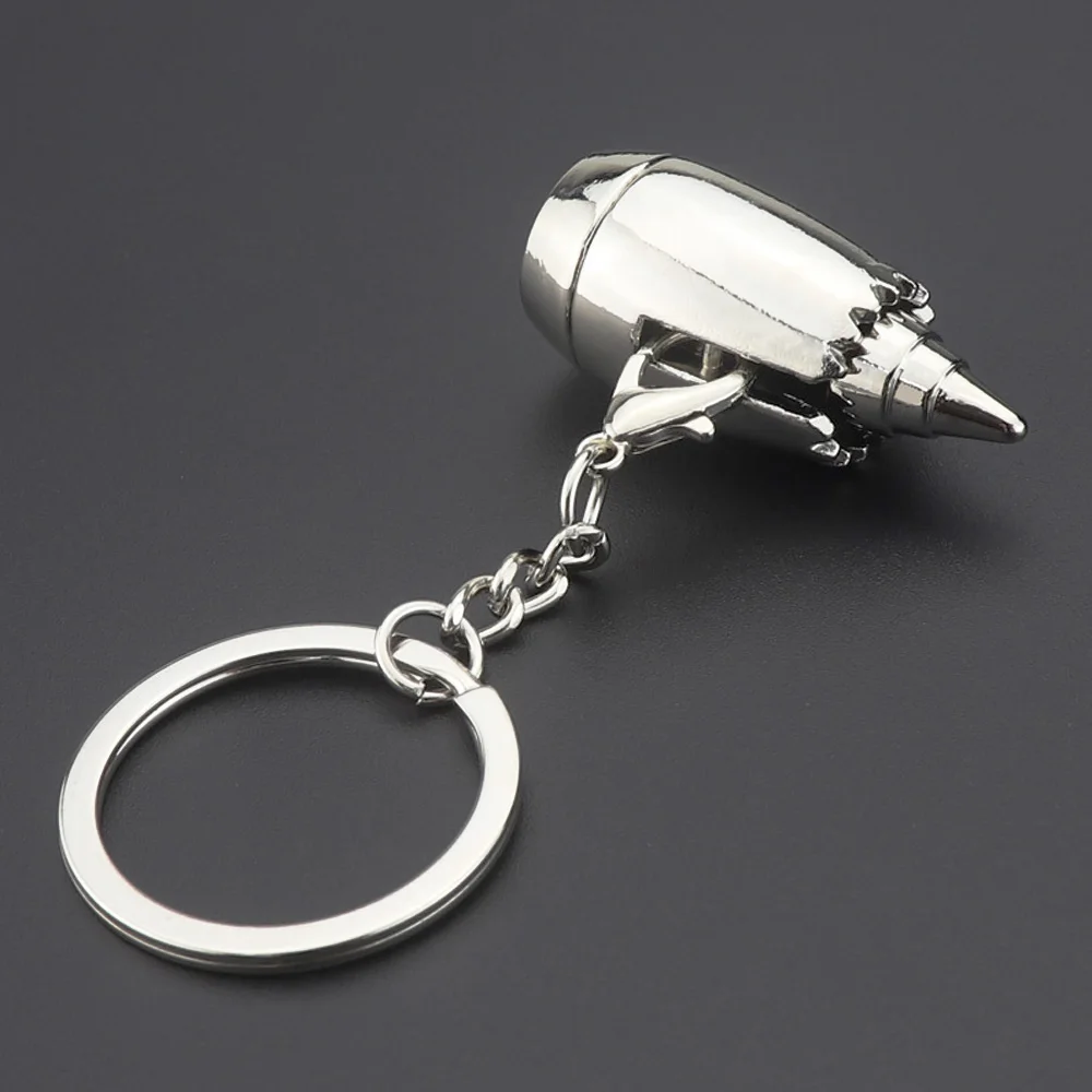 DSYCAR 1 шт. металлический брелок для ключей в виде самолета Брелок с двигателем