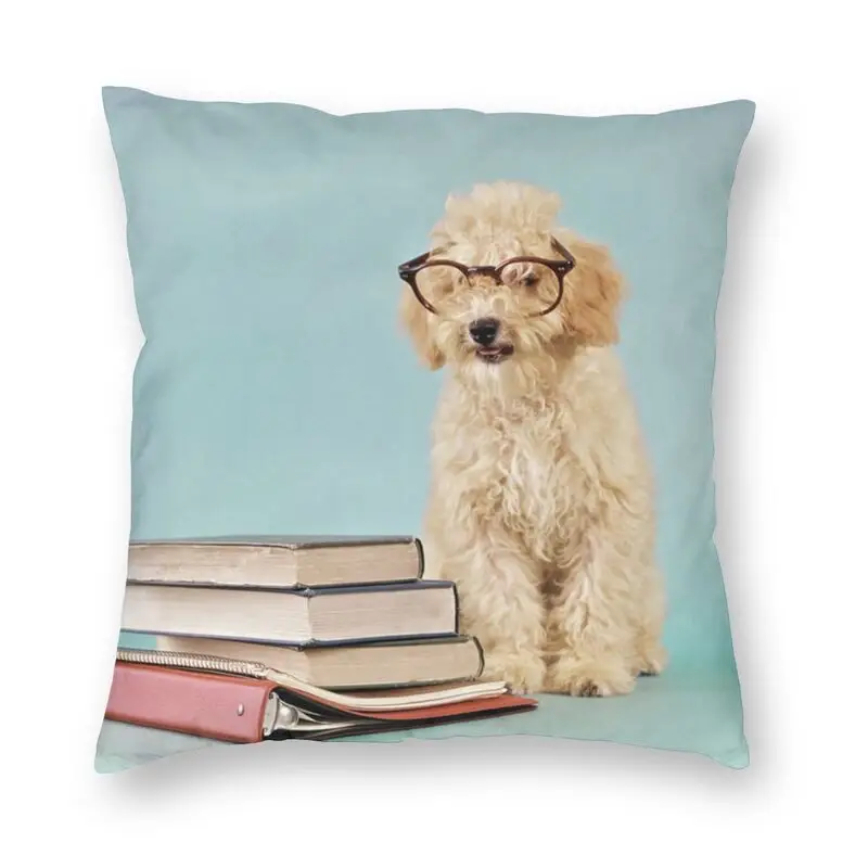 

Poodle 1960s Apricot Cream Colored Pillow Case 50x50cm Sofa Pet Dog Lover Modern Sofa Cushion Cover Home Decor Pillowcase