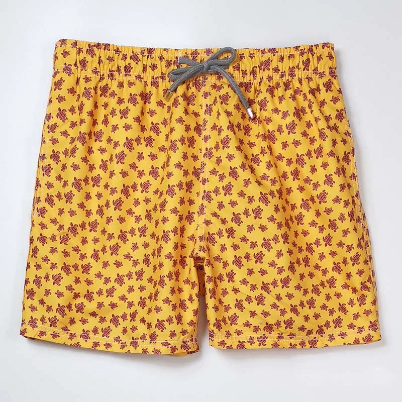 

Мужские пляжные шорты-бермуды Vilebre, с принтом черепашек, летние повседневные шорты, модные стильные шорты, пляжные шорты, quin019