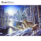 EverShine Алмазная мозаика вышивка крестом волки картины стразами алмазная вышивка полная выкладка зима животные искусство