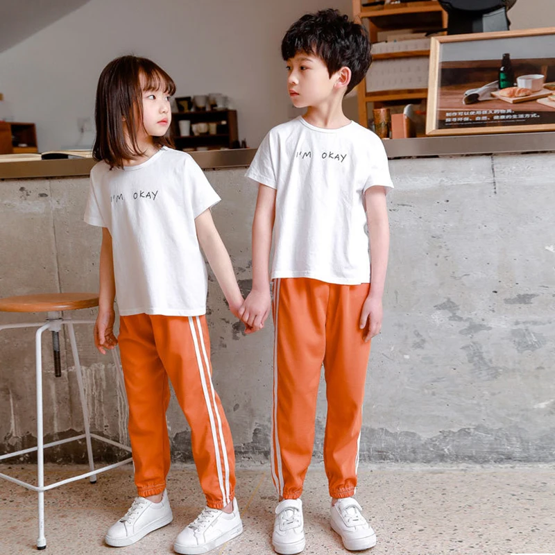 Брюки Детские весенне-осенние тонкие льняные шелковые шаровары для мальчиков и