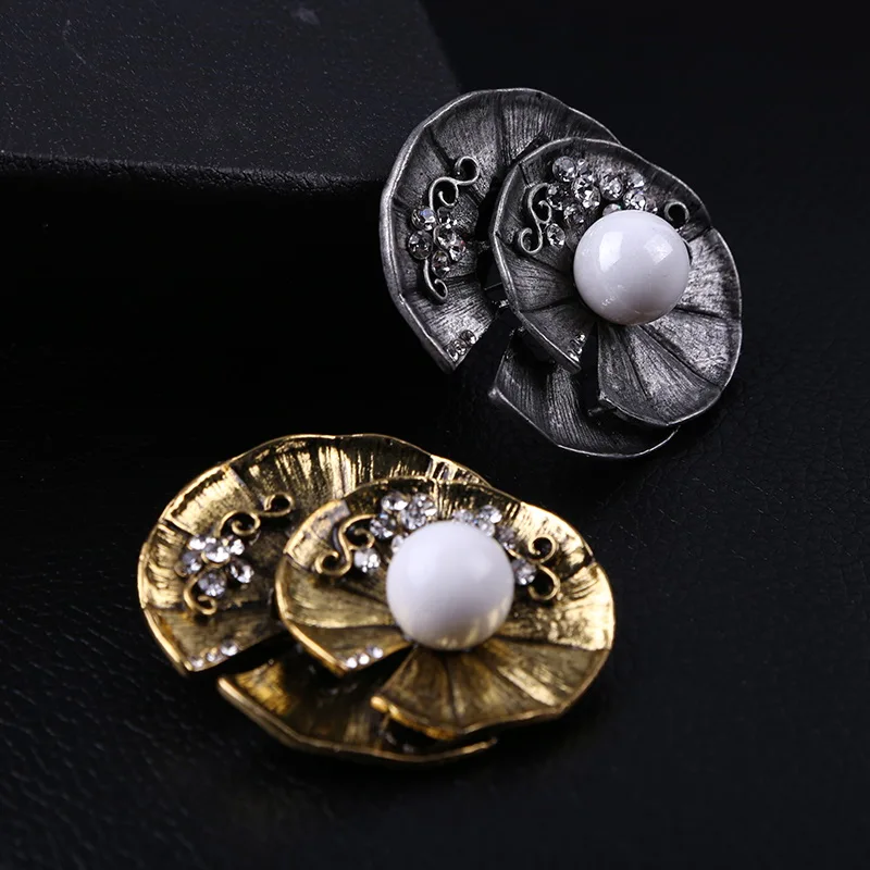 Высококачественная Винтажная Брошь В Виде Цветка из сплава жемчуга