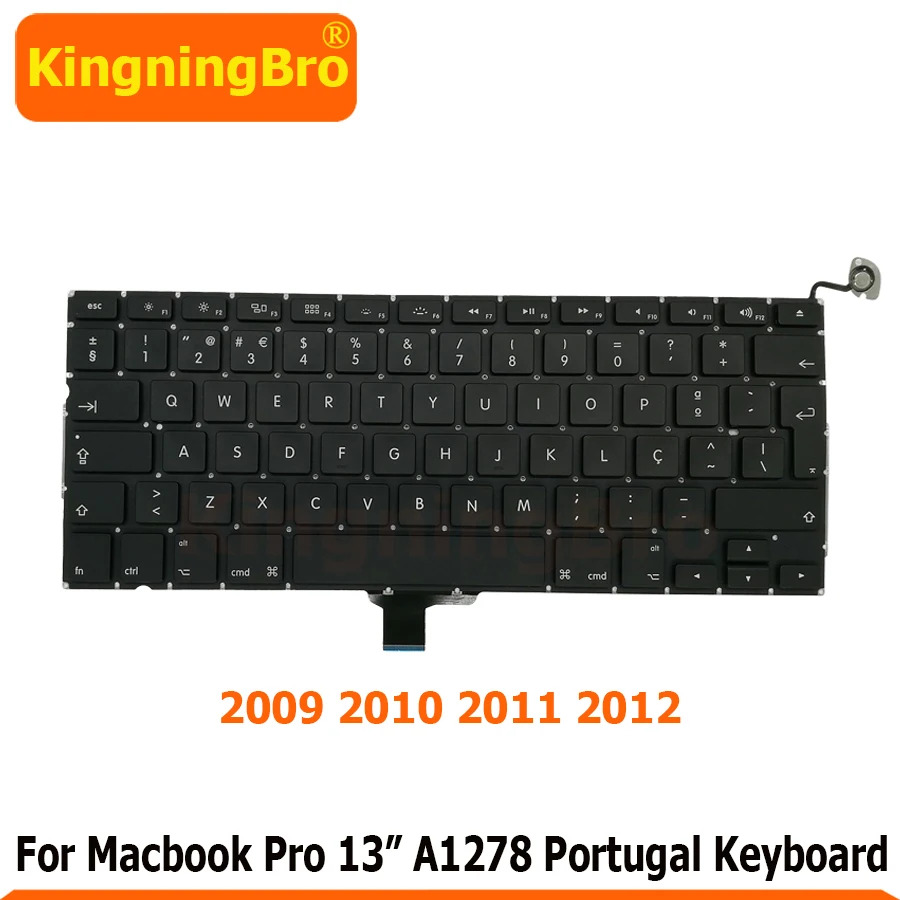 Новая клавиатура A1278 для MacBook Pro 13 дюймов португальская замена клавиатуры 2009 2010 2011