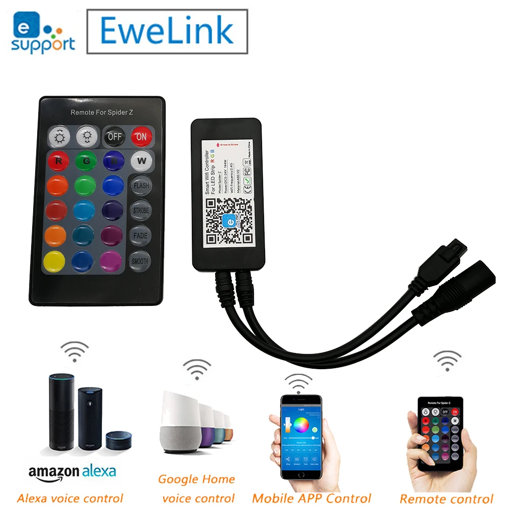 Контроллер для светодиодных лент Spider Z Smart инфракрасный пульт управления 24