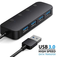 usb3 0 hub 4 ports high speed data transfer abs cable splitter usb to usb3 0 hub for computer laptop camera speaker