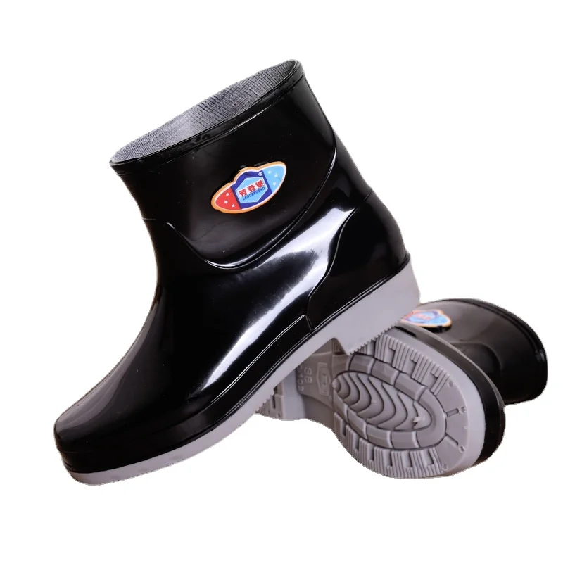 

Low Tube Four Seasons Fashion Rain Boots Women Wear Adult Low Tube Work Car Washing Women's Rain Boots Garden Farm Shoes 36-41