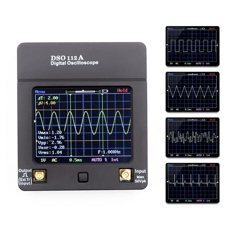 Портативный DSO112A TFT Мини цифровой осциллограф сенсорный экран портативный USB