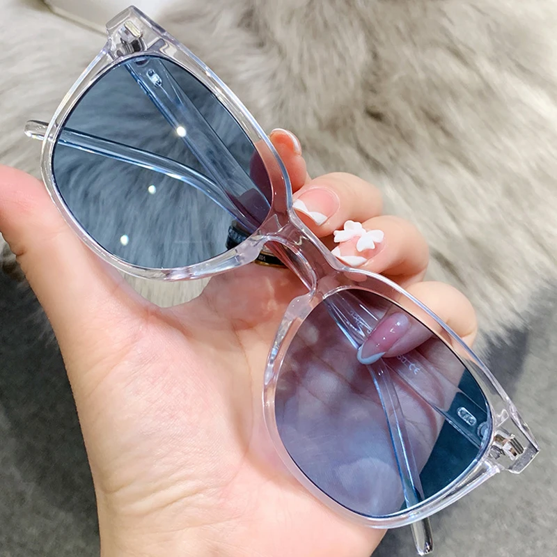 Квадратные Круглые Солнцезащитные очки для женщин и мужчин вождения с желтыми