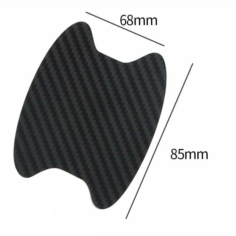 

4PCS Car Door Stickers Carbon Fiber Scratches Resistant Covers Auto Handle Protection Film Decal Exterior Decoration Accessories