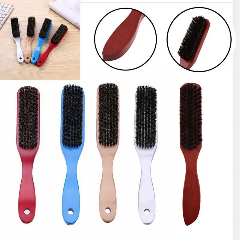Щетка для волос с деревянной ручкой твердая щетина кабанов расчески мужчин